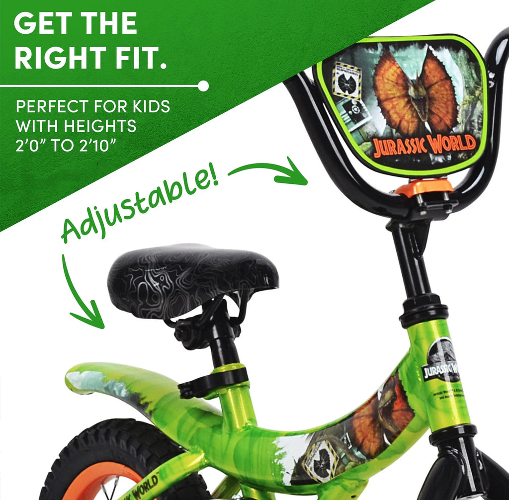Green and Orange 12-inch Boy's Bicycle with Training Wheel P83682
