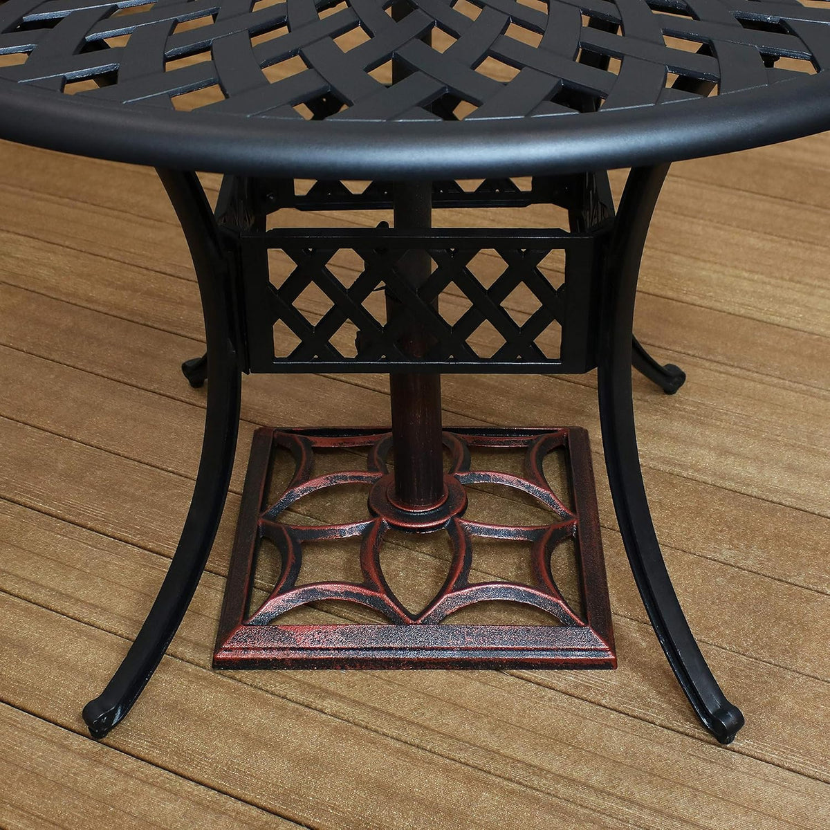 16-Inch Square Cast Iron Umbrella Base Stand Q352096