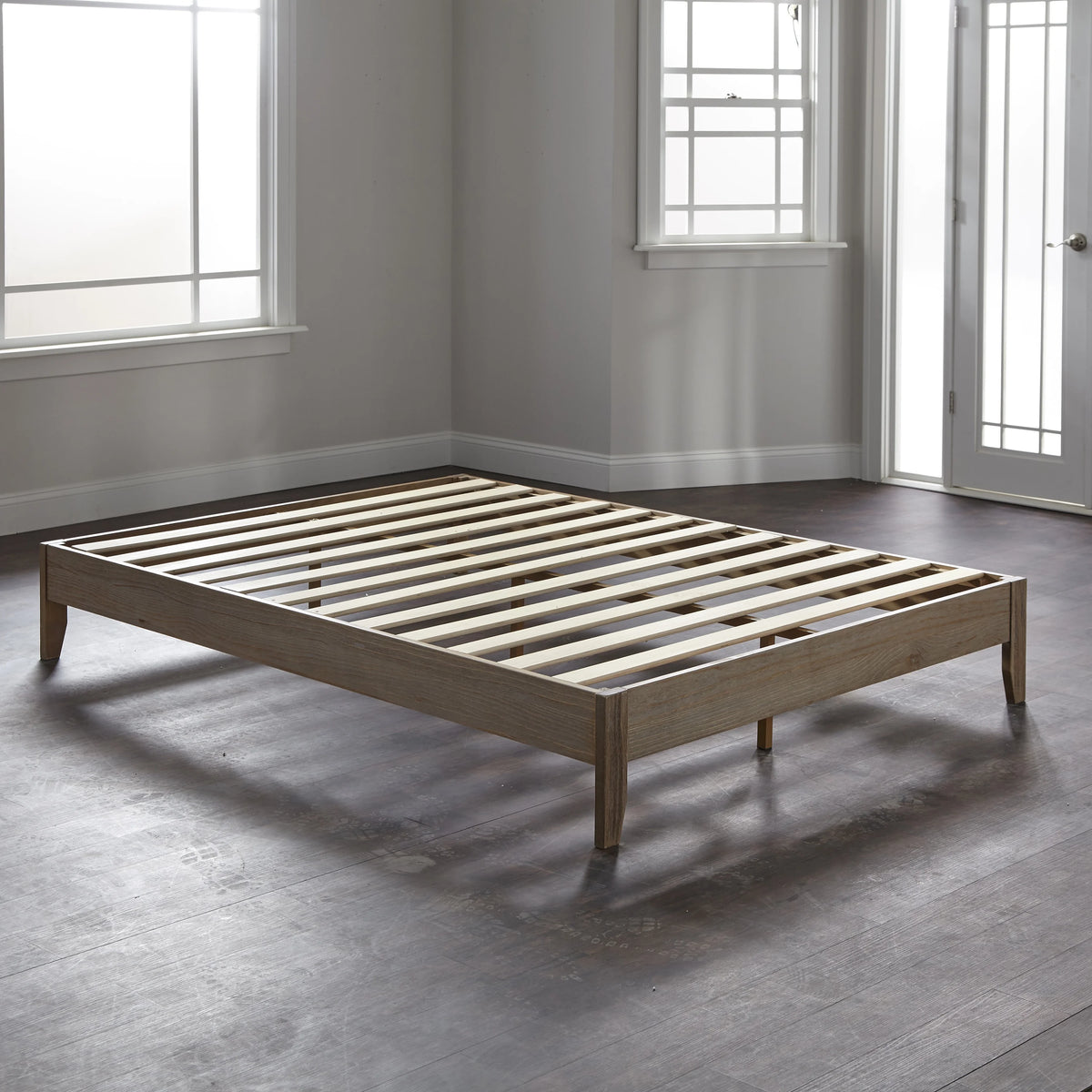 Twin Platform Bed Rustic Natural C607