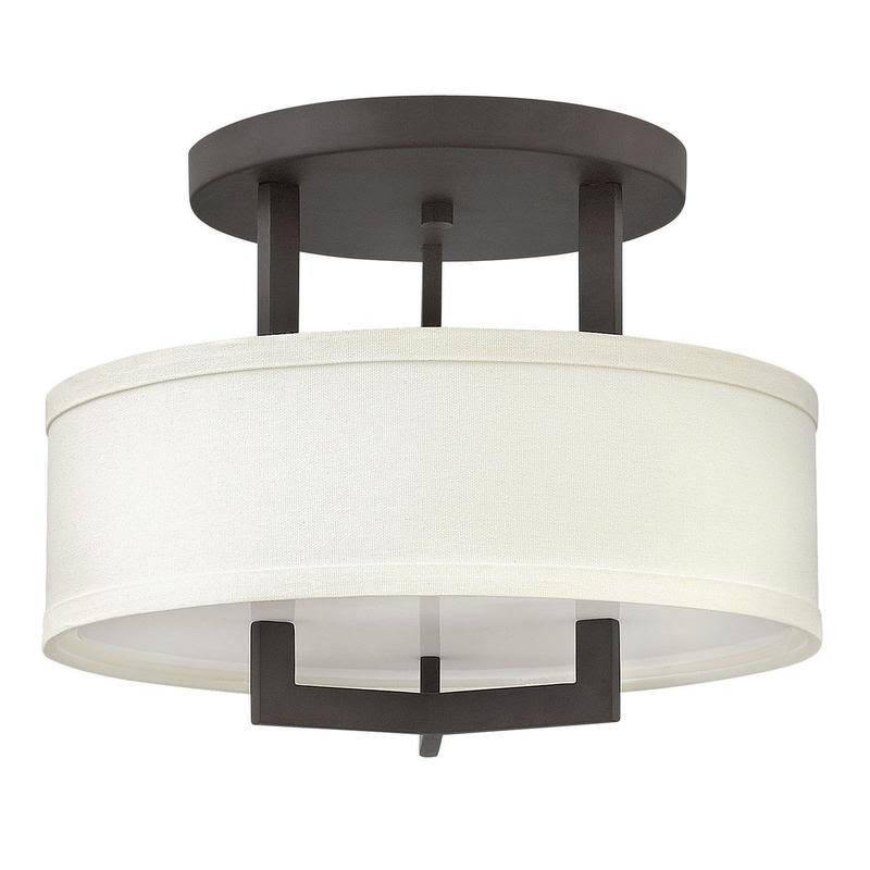 Brushed Bronze Semi Flush Mount Light J808788