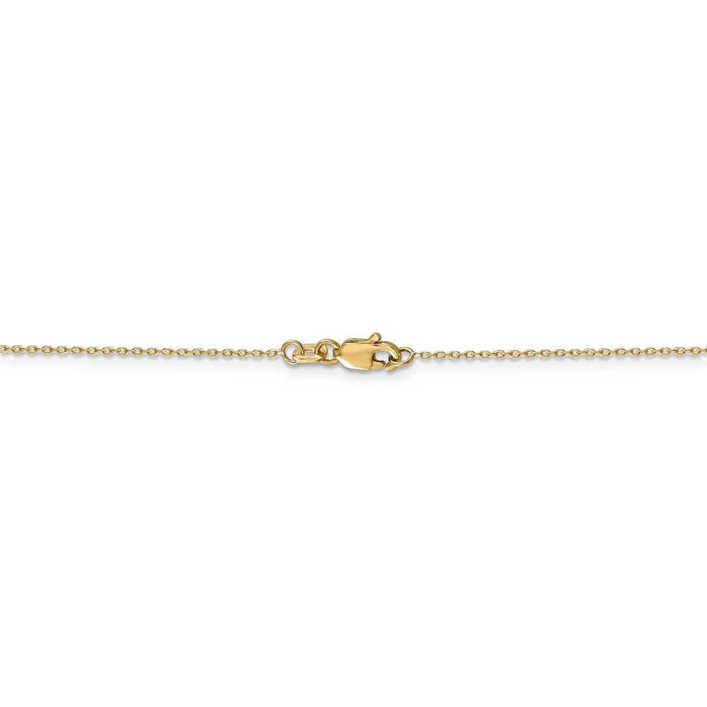 14k Yellow Gold Disc Necklace D781844