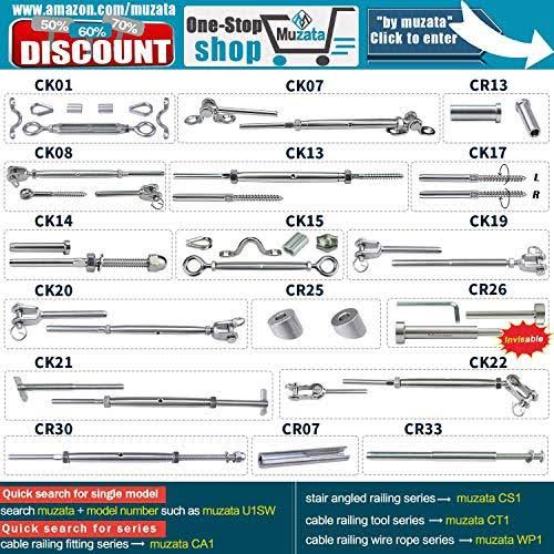 T316 Swage Lag Screws 40 Pack for Cable Railing System F28221