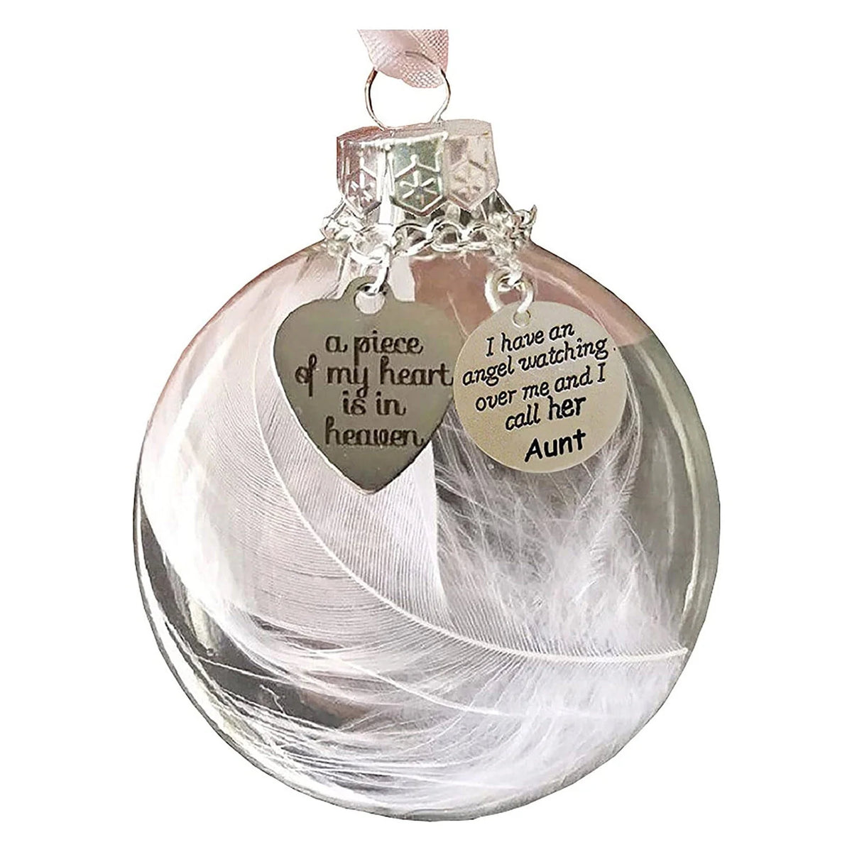 Christmas Ornament Ball Memorial Ribbon Tree Decorations P98899