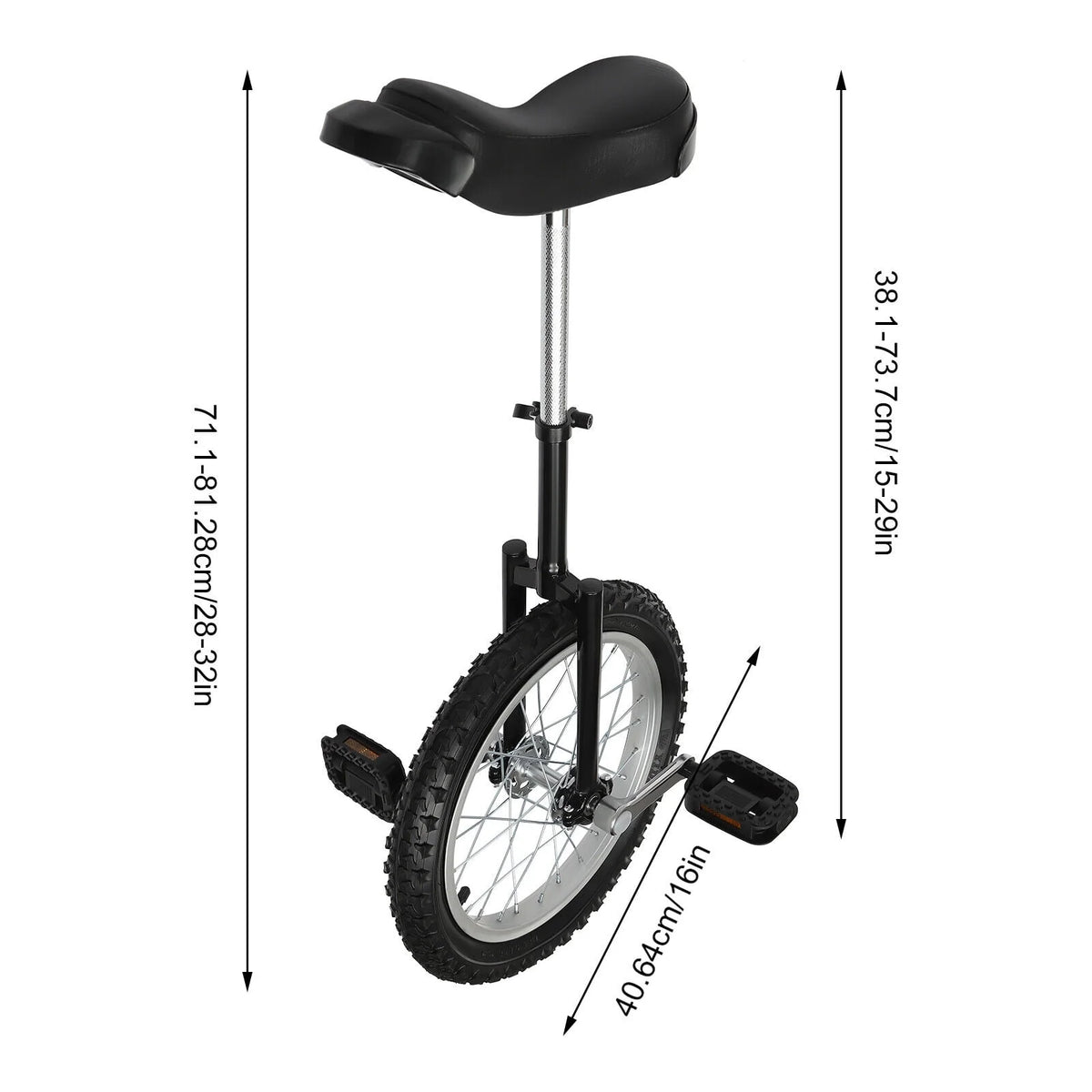 16 Wheel Adjustable Unicycle V910844
