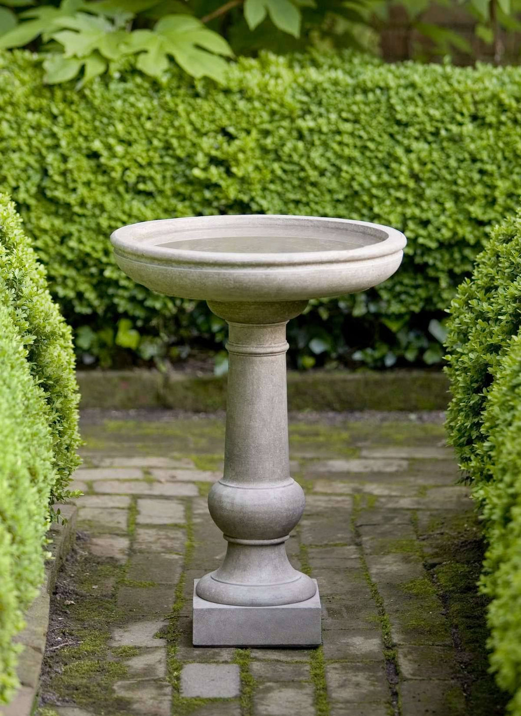 Grey Stone Tea Table Birdbath J565870
