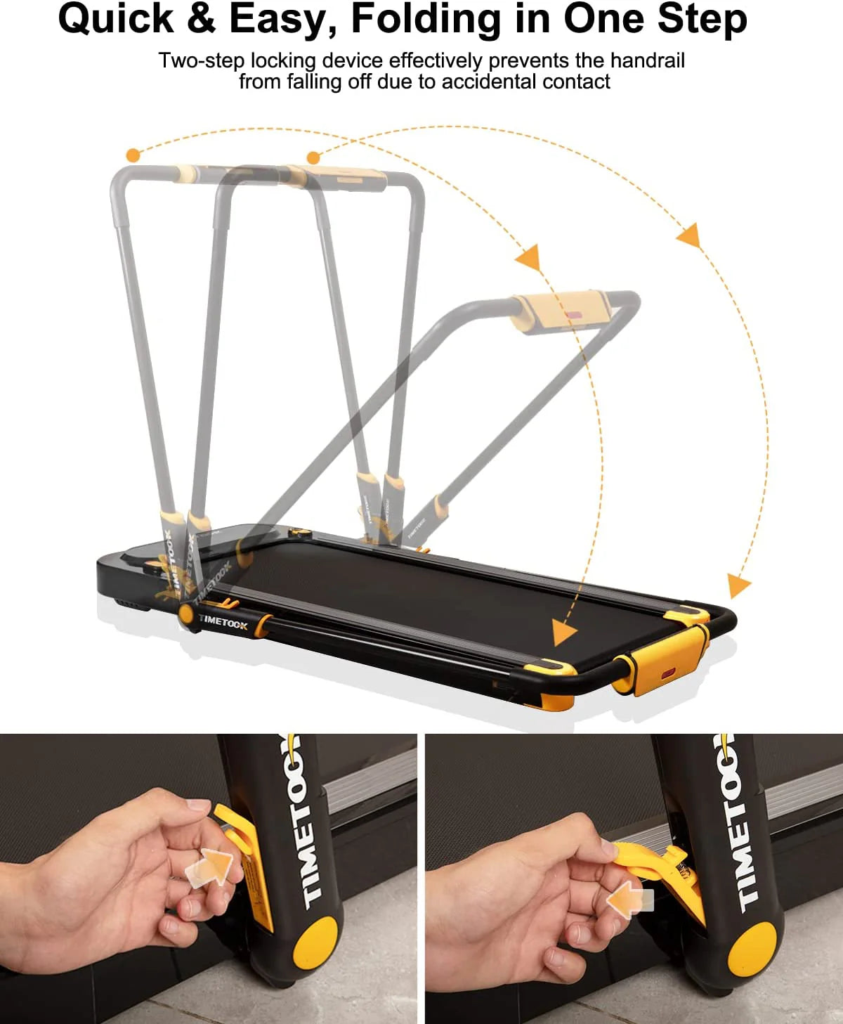 2 in 1 Portable Treadmill 2.5HP 265lb Weight Capacity I16412