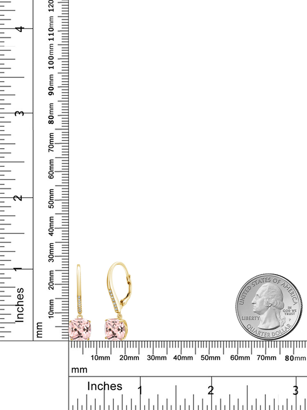 18K Yellow Gold Plated Silver Earrings I409