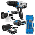 Cordless 1/2-inch Drill and LED Light Kit with 14-Piece Accessory Kit D9353