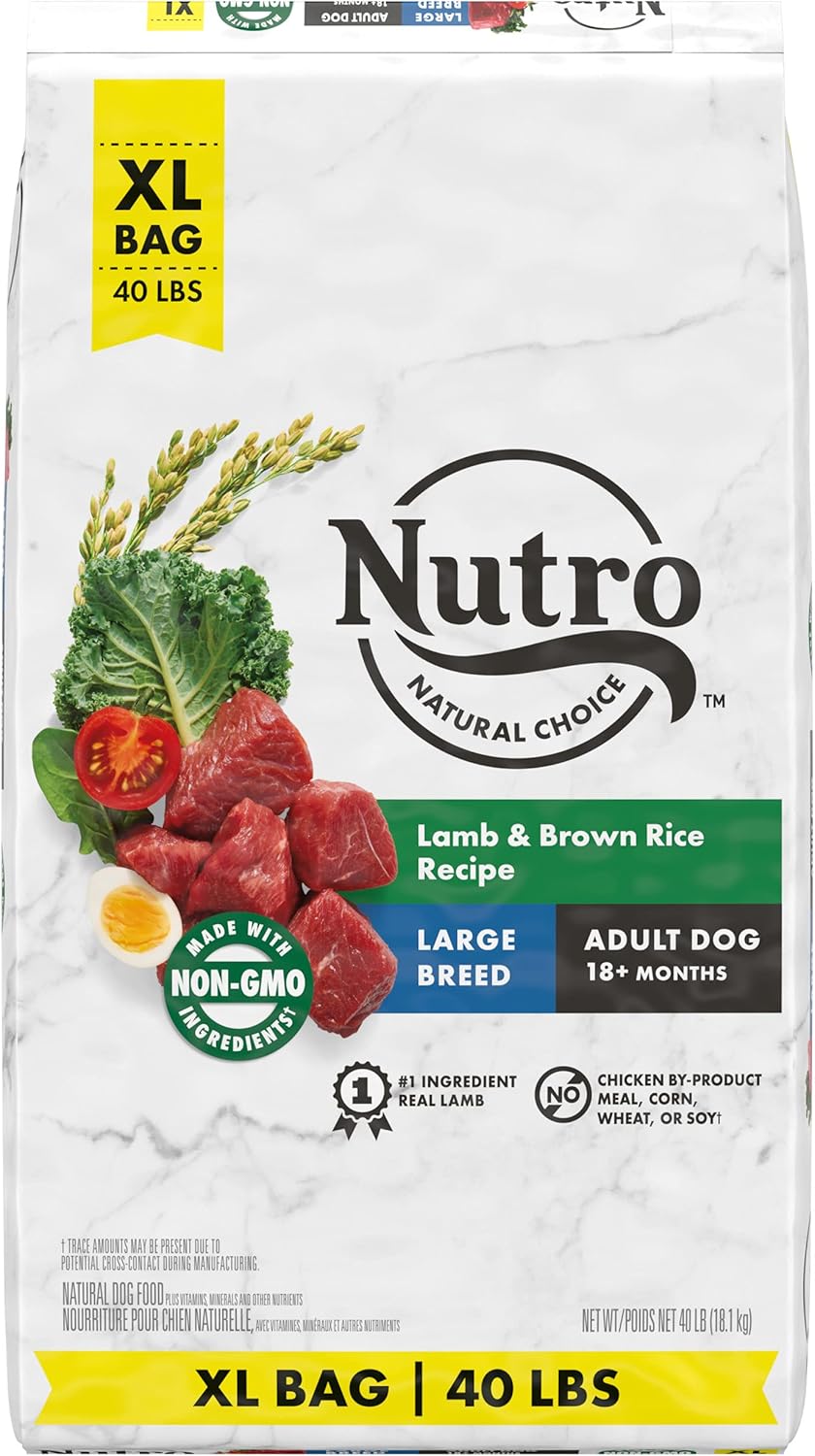 Large Breed Adult Dry Dog Food, Lamb & Brown Rice Recipe, 40 lb. Bag F172