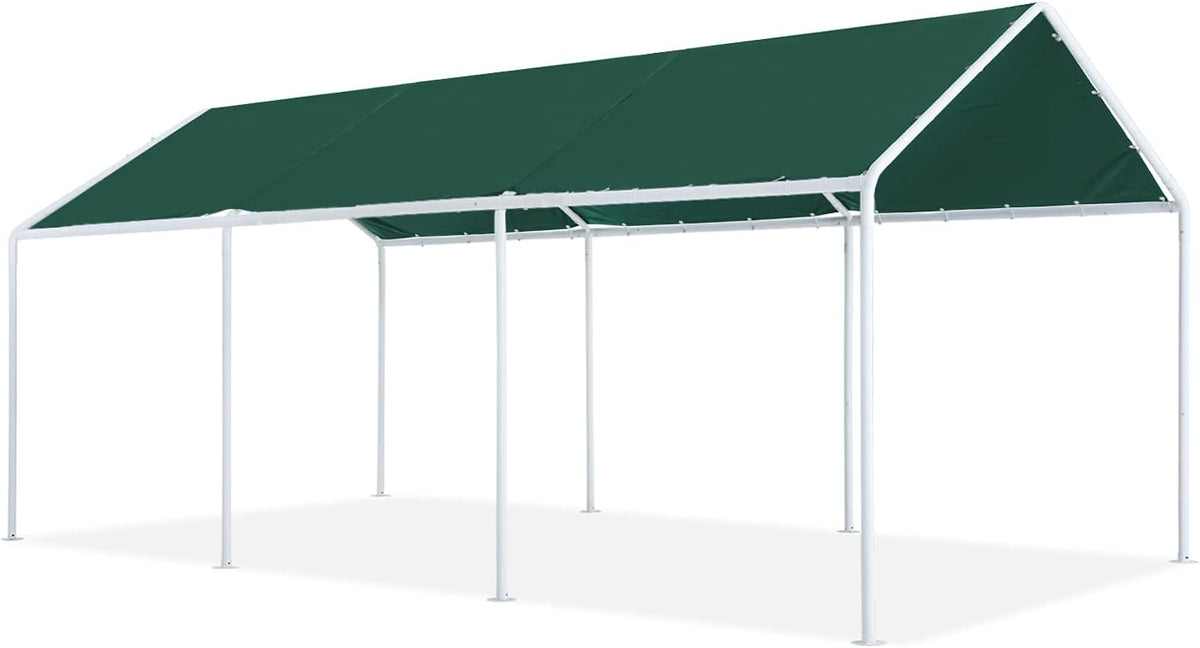 10x20 FT Gray Carport U3737