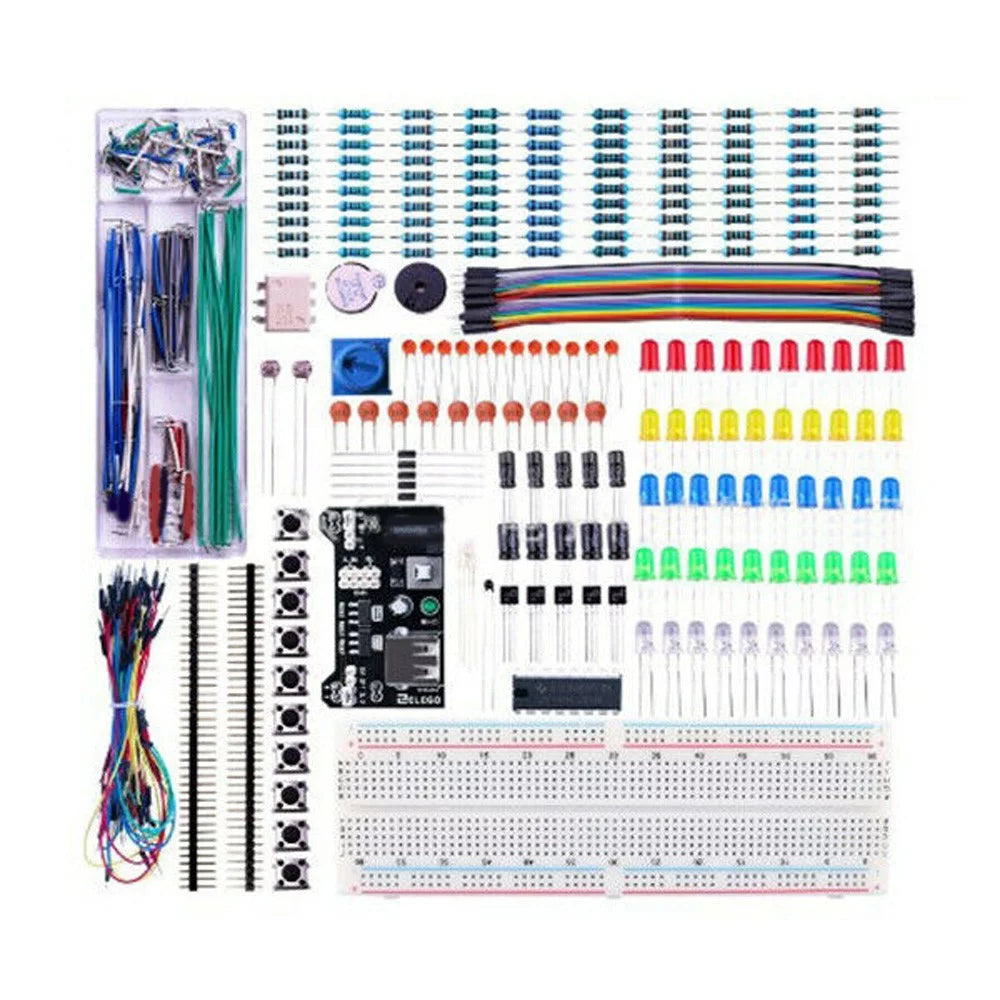 830 Tie-points Breadboard Power Supply Starter Kit J36503