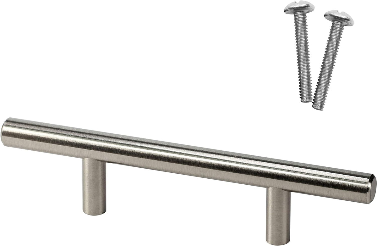 20 Pack Brushed Nickel Steel T Bar Pull Handle M3079