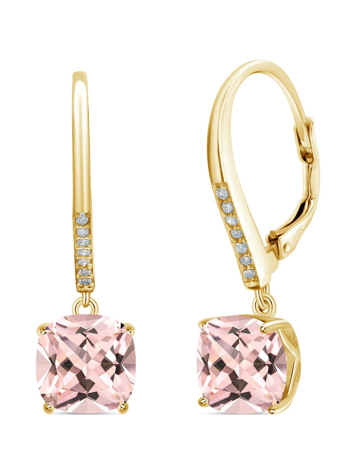 18K Yellow Gold Plated Silver Earrings I409