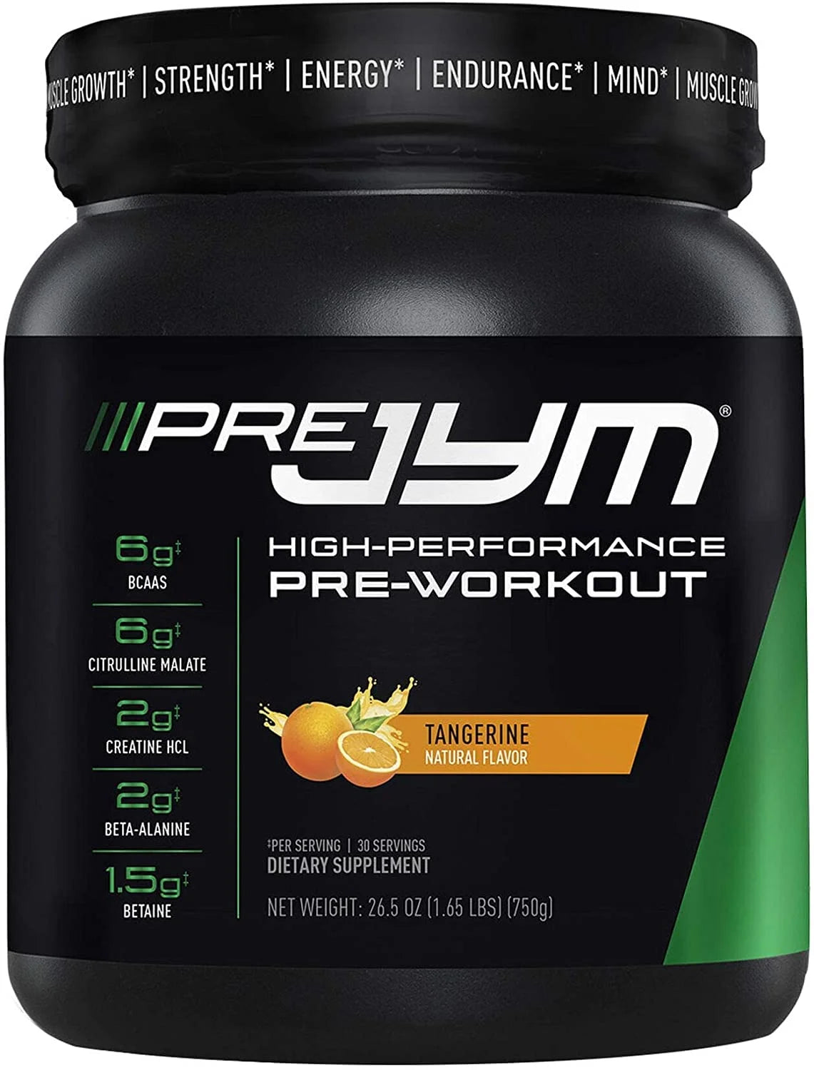 Pre Workout Powder Tangerine 30 Servings Q159081