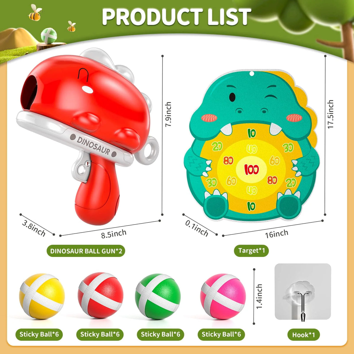 Dinosaur Dart Board Outdoor Toys A583