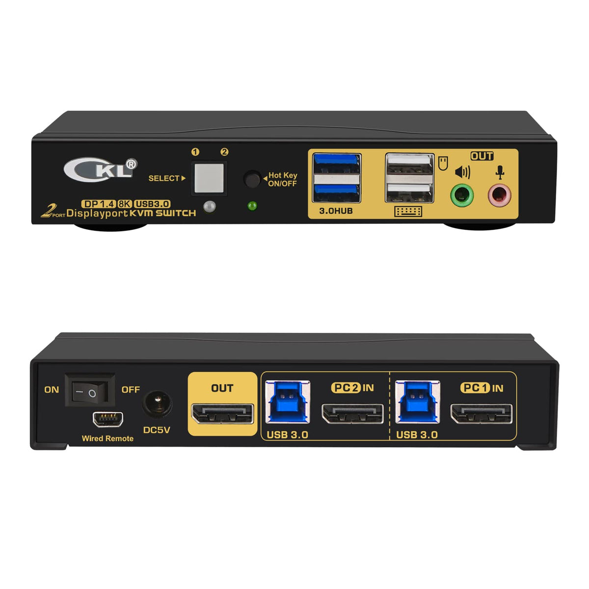 2 Port USB-C KVM Switch with Cables N91475