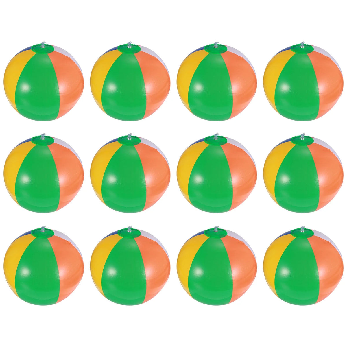 12 Pcs Inflatable Beach Balls Pool Toys Q97407