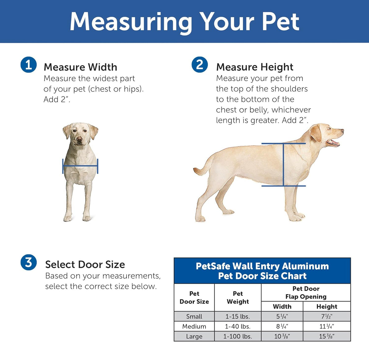 Aluminum Pet Door with Telescoping Tunnel, Medium I69283