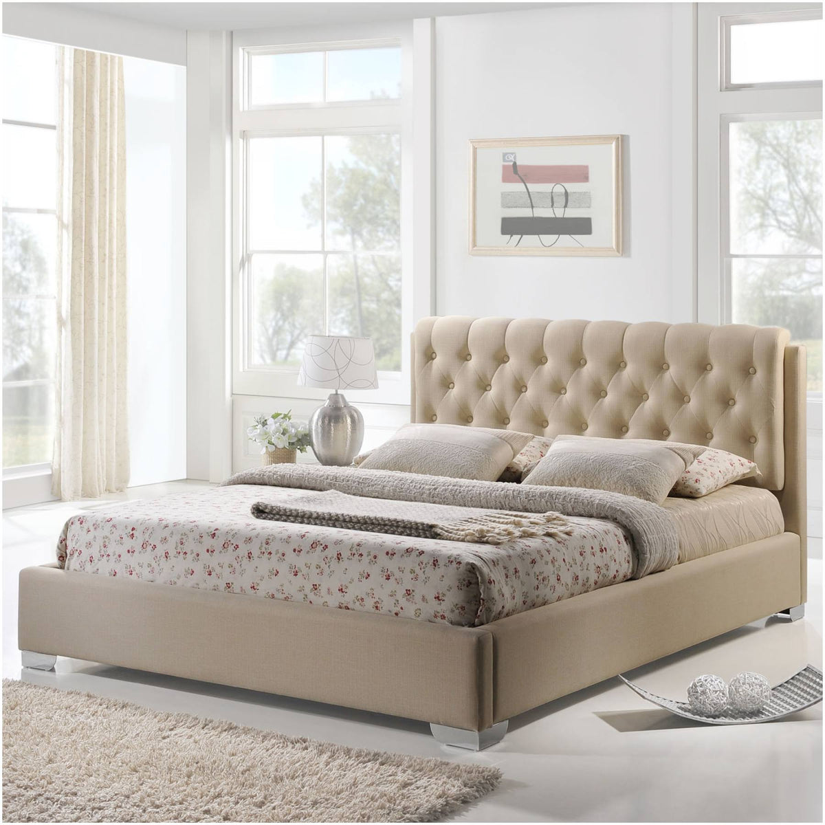 Queen Fabric Bed H91371