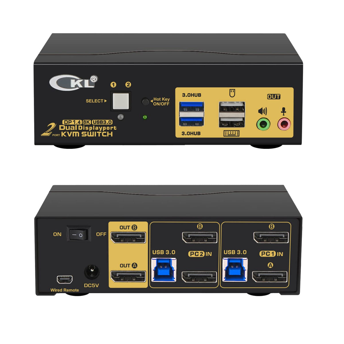 2 Port USB-C KVM Switch with Cables N91475