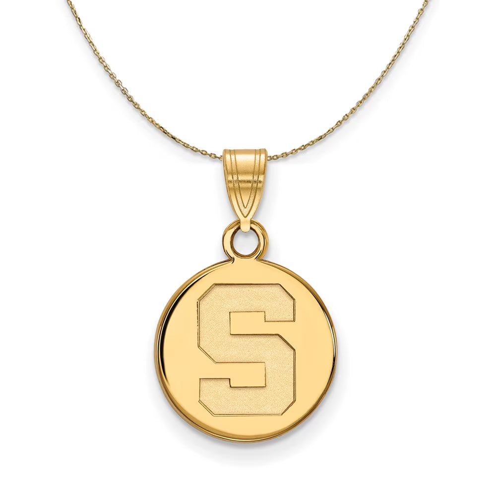 14k Yellow Gold Disc Necklace D781844