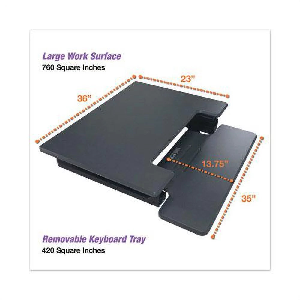 Height Adjustable Standing Desk with Keyboard Tray T698
