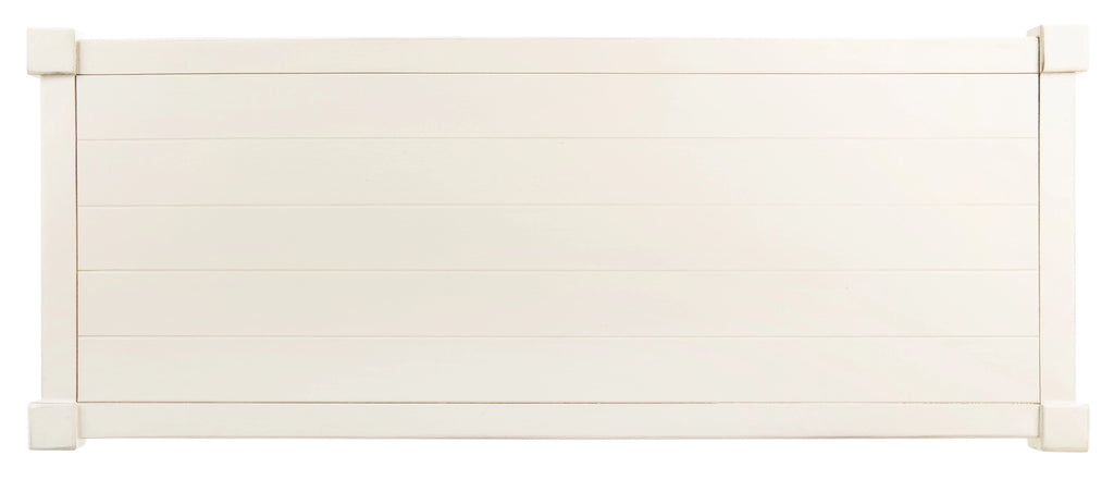 Distressed White Wood Console Table with Shelf Z405