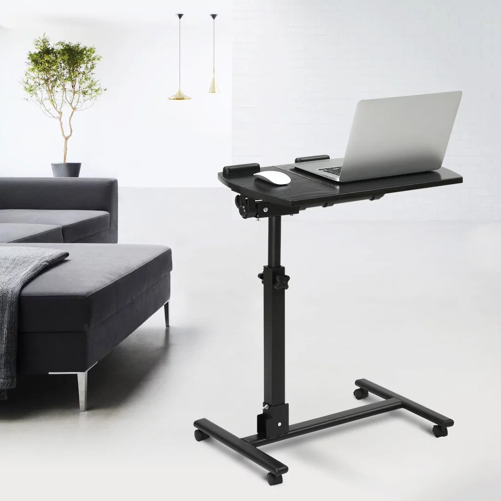 Black Walnut Height Adjustable Mobile Laptop Desk P714420