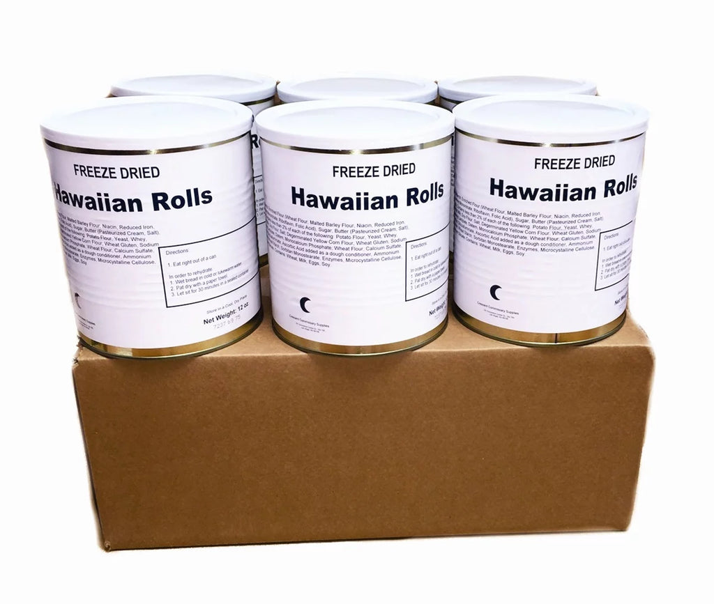 Freeze Dried Emergency Food Ration Hawaiian Rolls #10/12oz/Can - 1 Can V157199