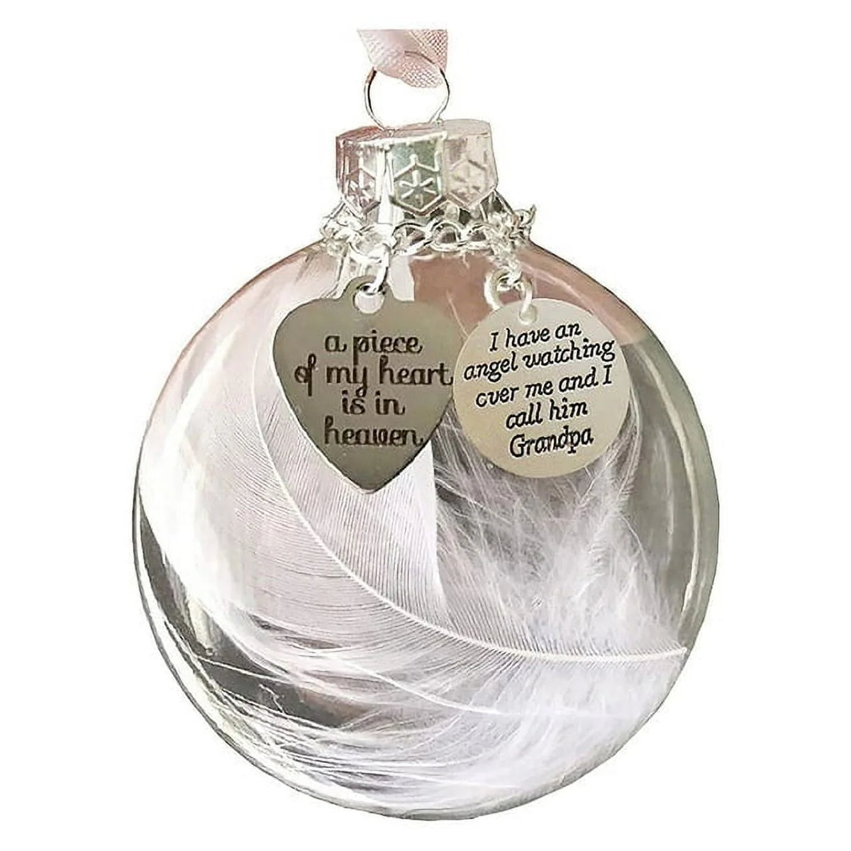 Christmas Ornament Ball Memorial Ribbon Tree Decorations P98899