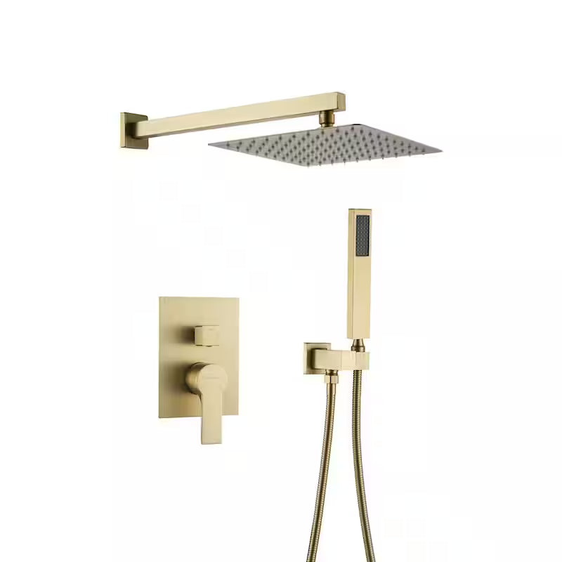 10 in. Wall Mount Dual Shower Heads with 2.5 GPM T296