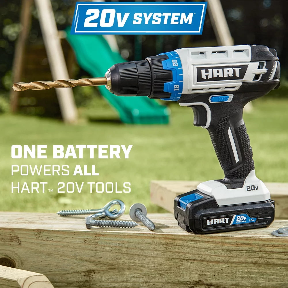 Cordless 1/2-inch Drill and LED Light Kit with 14-Piece Accessory Kit D9353