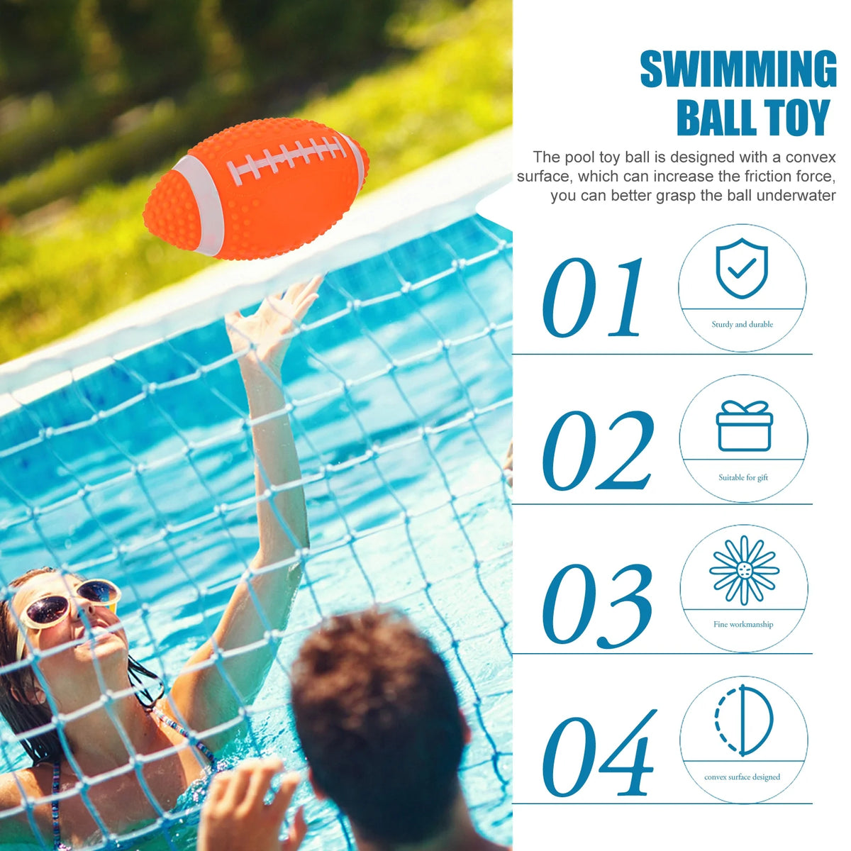 Underwater Rugby Toy Pool Ball Toy K4116