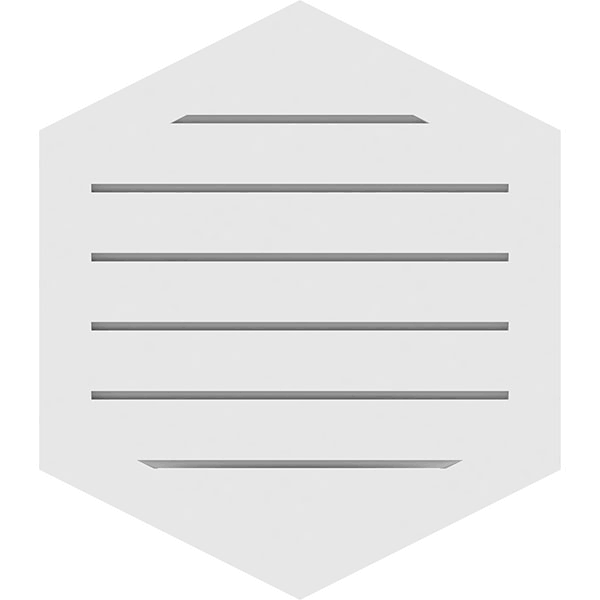 16x22W x 24x22H PVC Gable Vent Z9708