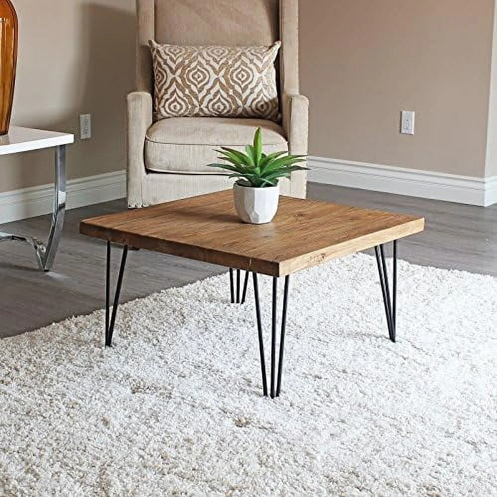 Rustic Square Old Elm Coffee Table N108