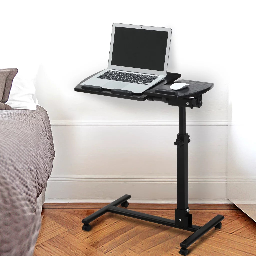 Black Walnut Height Adjustable Mobile Laptop Desk P714420