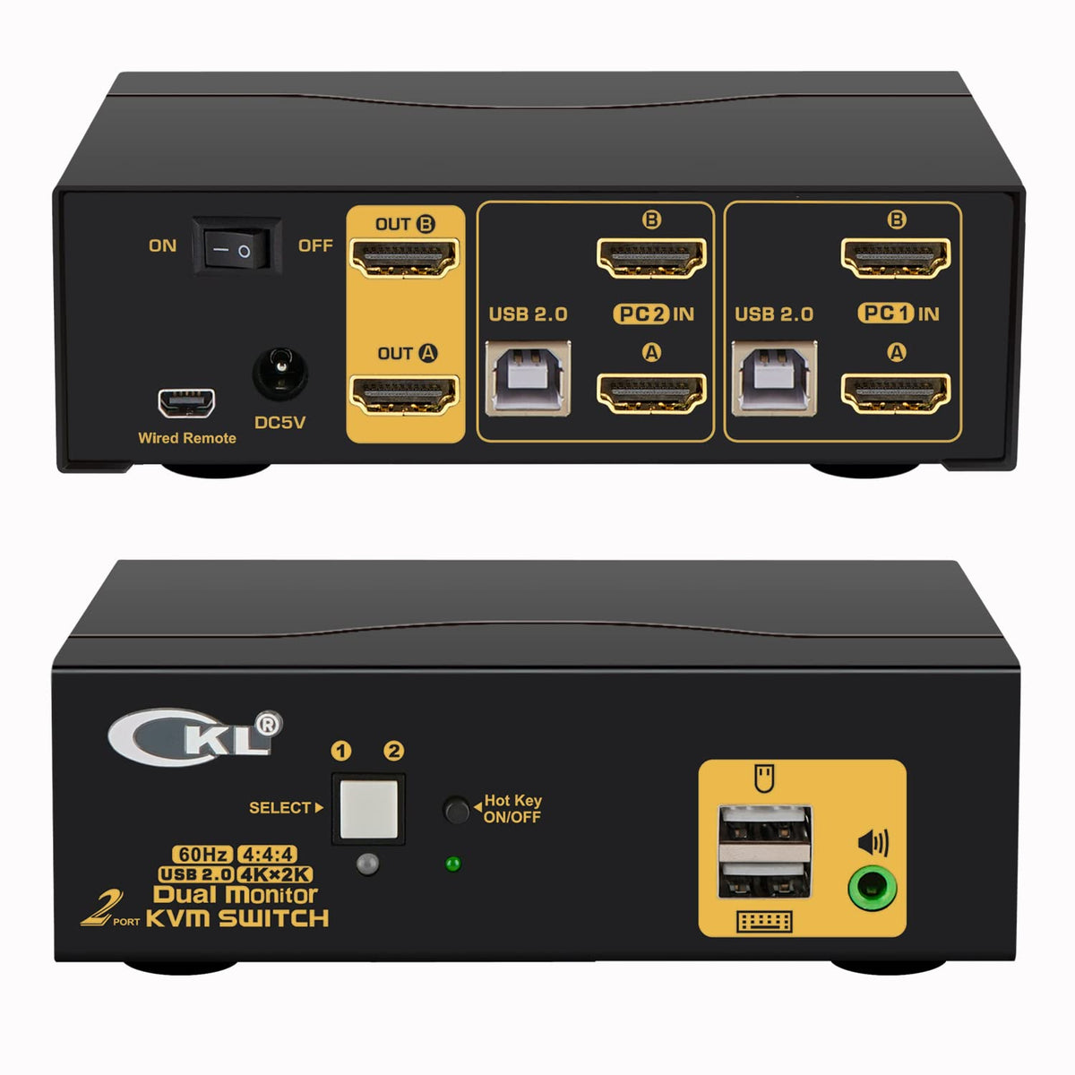 2 Port USB-C KVM Switch with Cables N91475