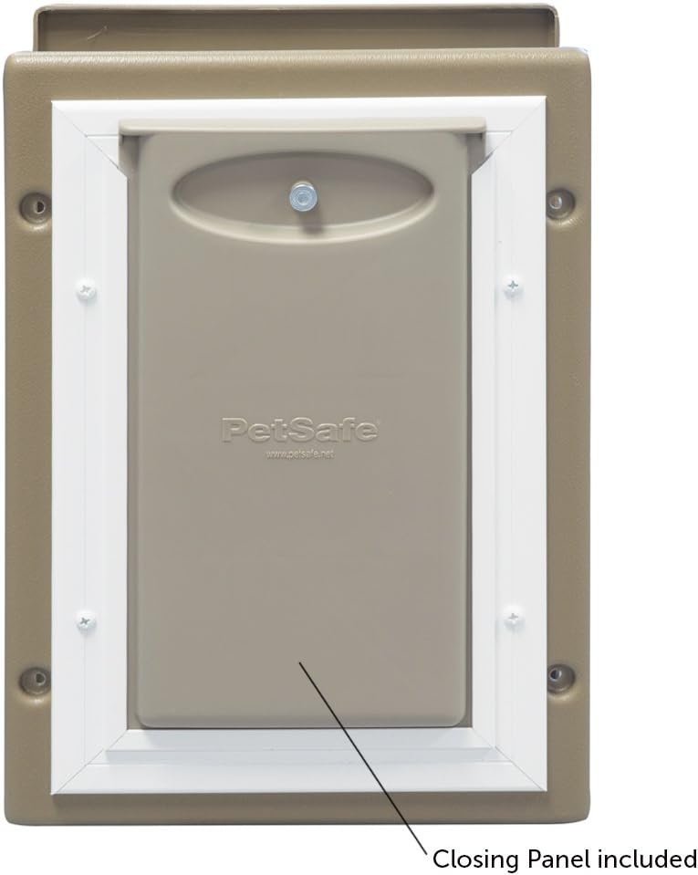 Aluminum Pet Door with Telescoping Tunnel, Medium I69283
