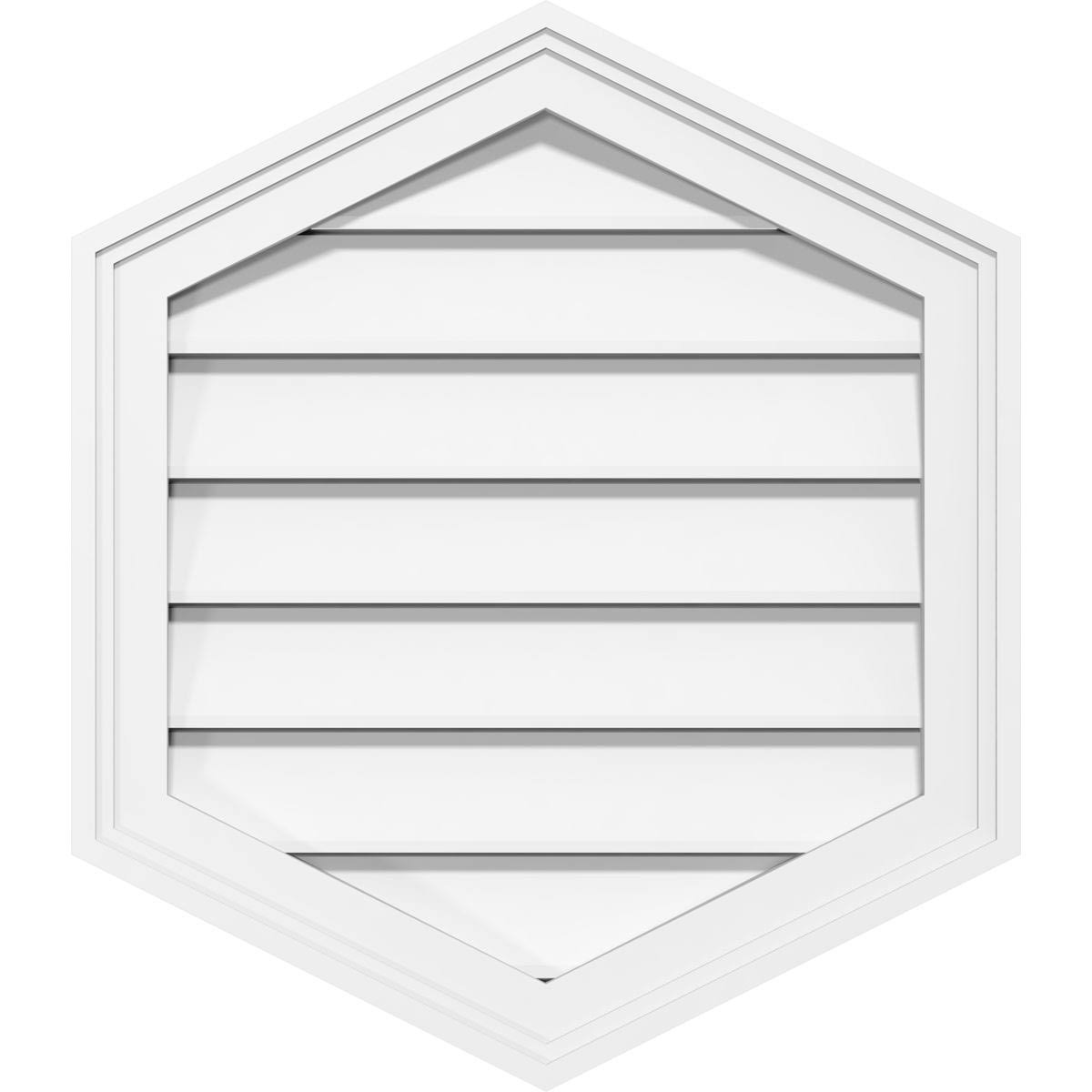 16x22W x 24x22H PVC Gable Vent Z9708