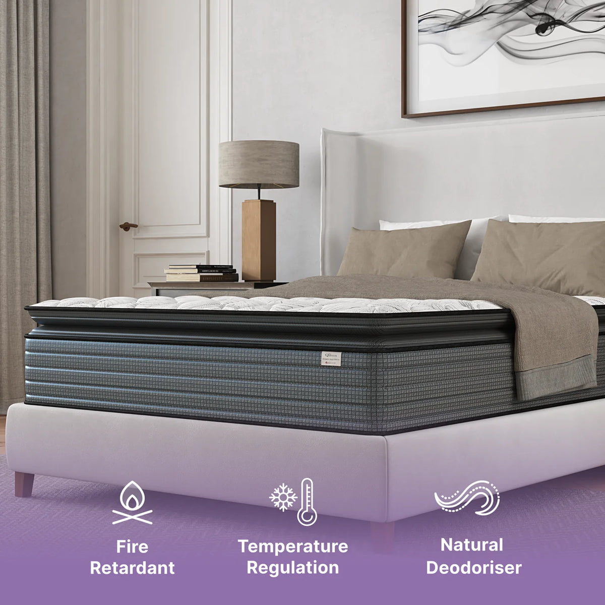 Queen Hybrid Pillow Top Mattress T618863