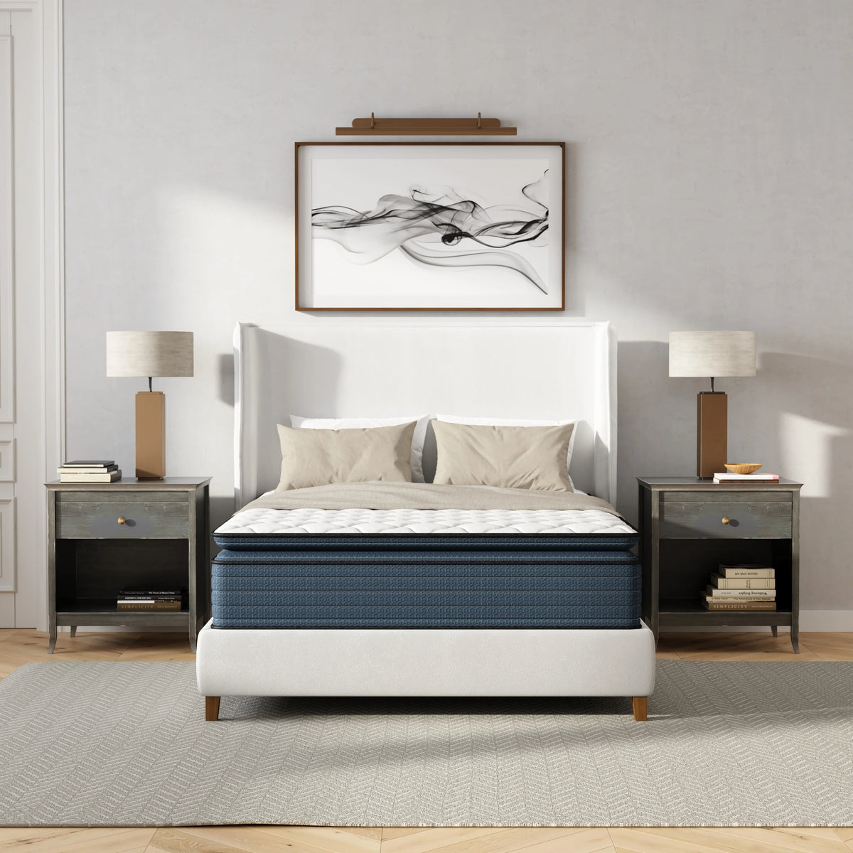 Queen Hybrid Pillow Top Mattress T618863