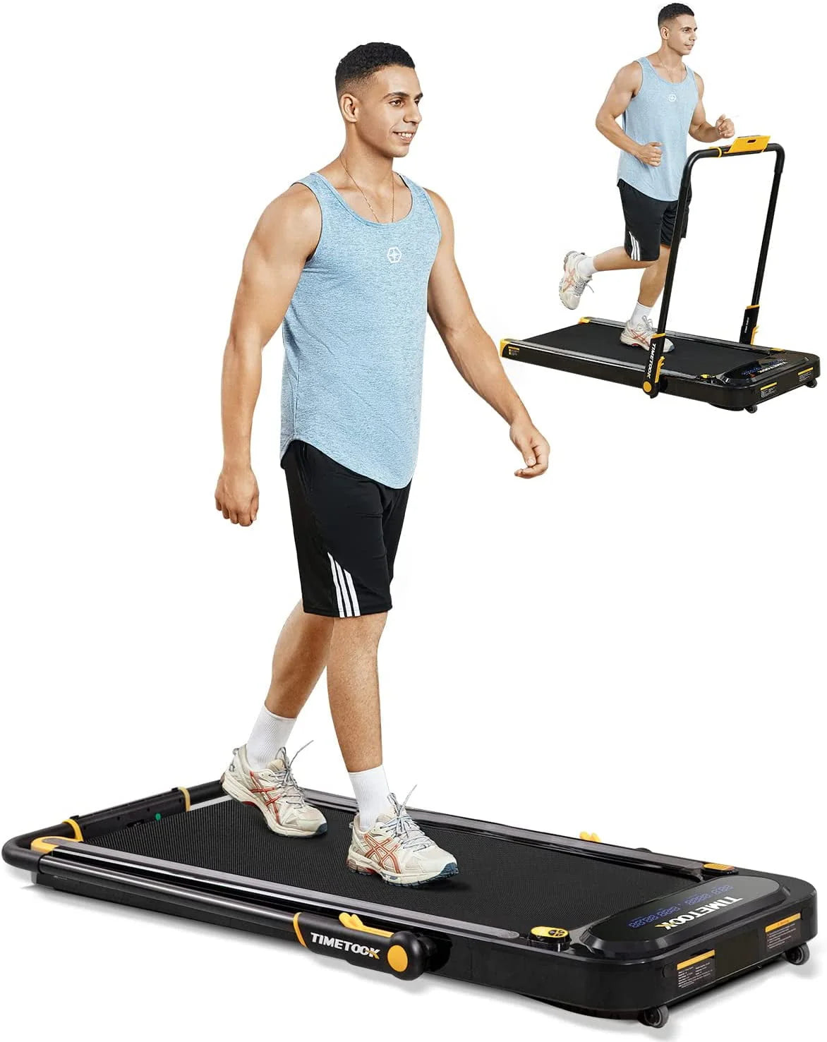 2 in 1 Portable Treadmill 2.5HP 265lb Weight Capacity I16412