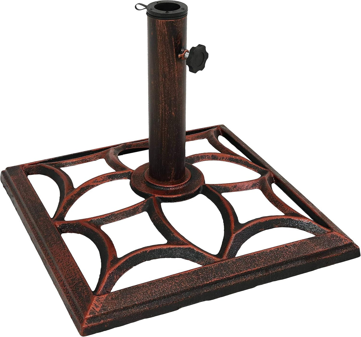 16-Inch Square Cast Iron Umbrella Base Stand Q352096