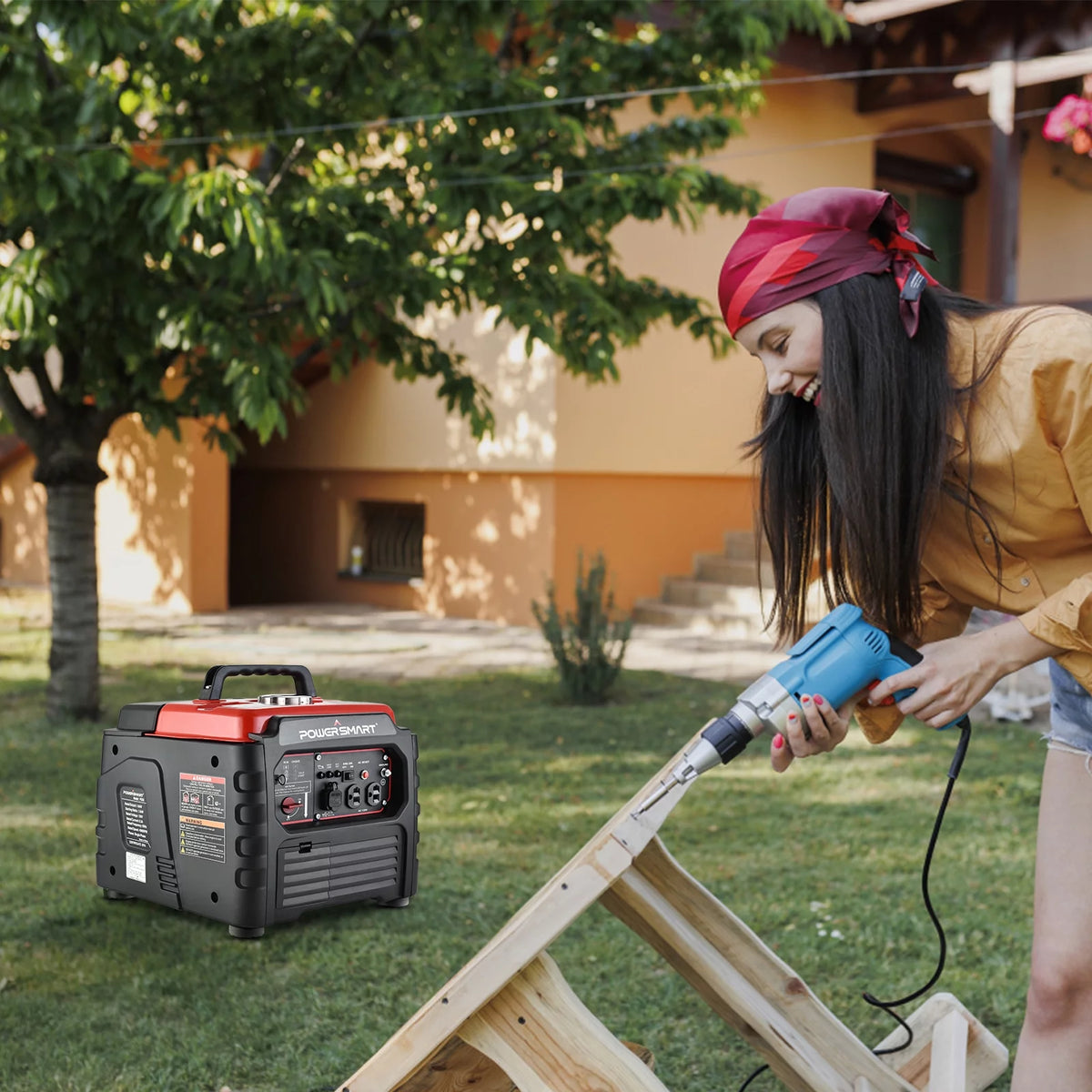 1500 Watt Portable Gas Inverter Generator J78164