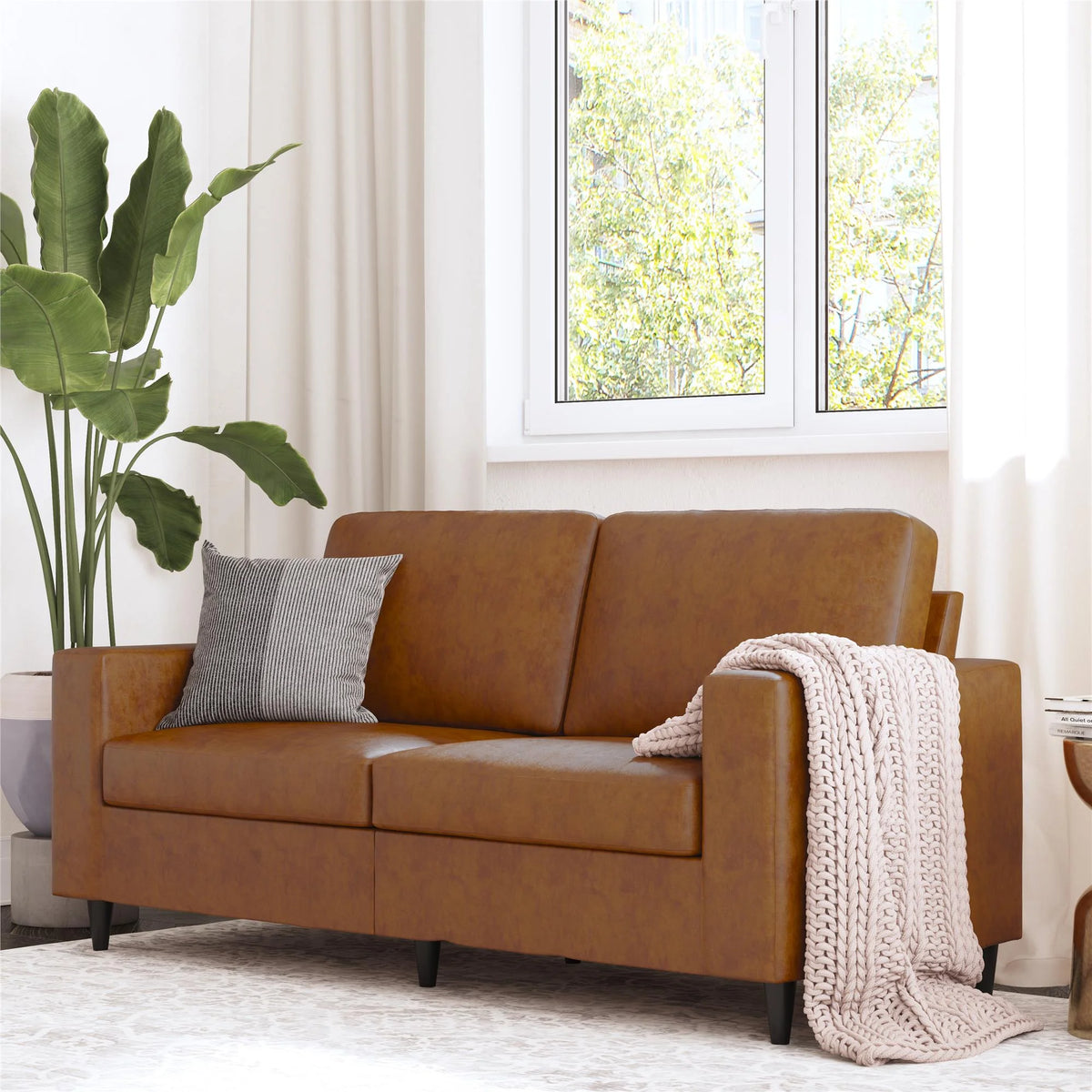 Gray Linen 3 Seater Sofa P503