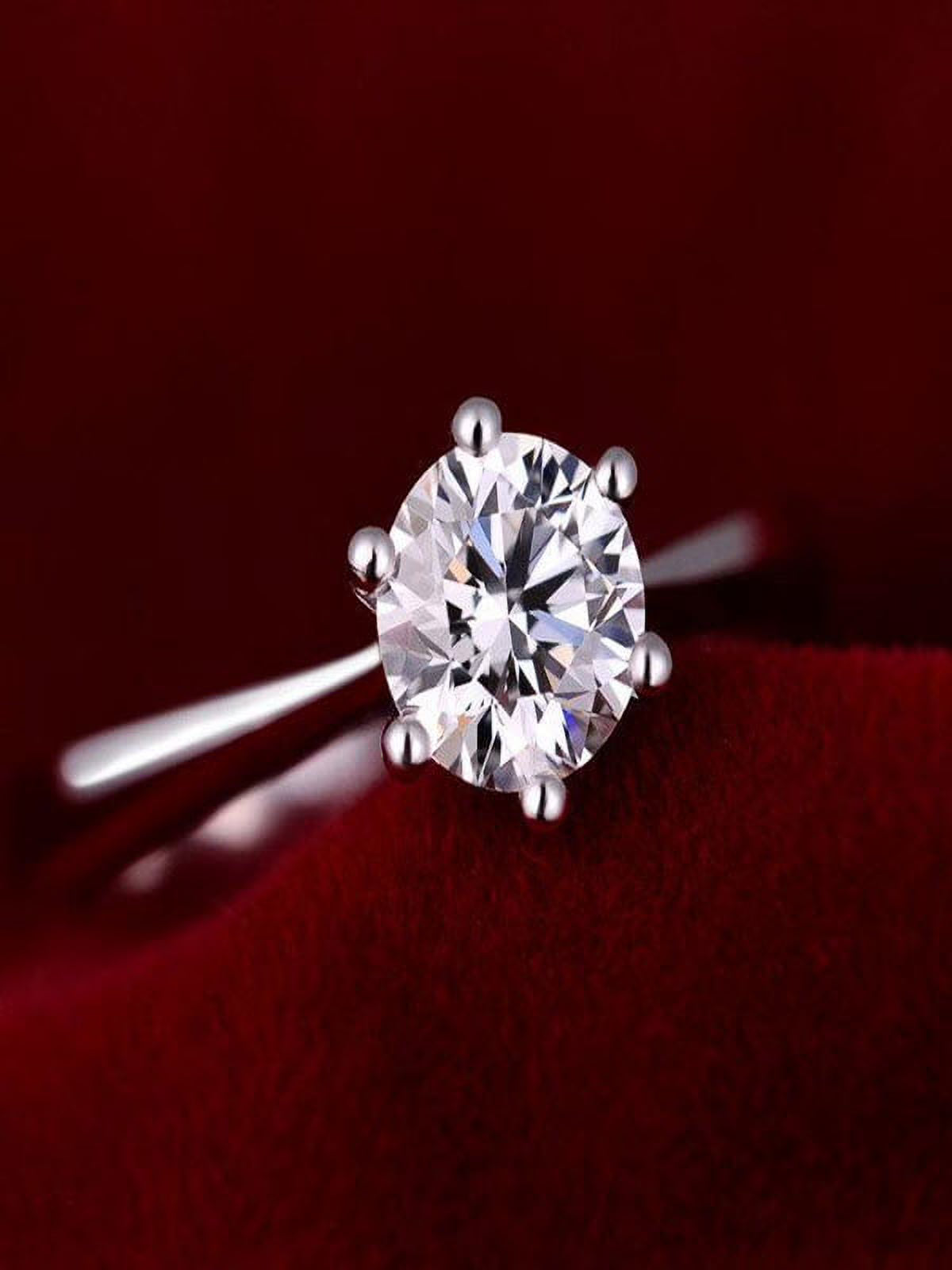 1 Carat Engagement Ring in 10k White Gold D90735