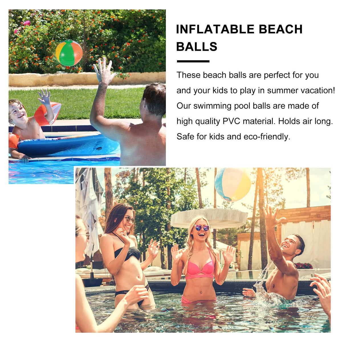 12 Pcs Inflatable Beach Balls Pool Toys Q97407