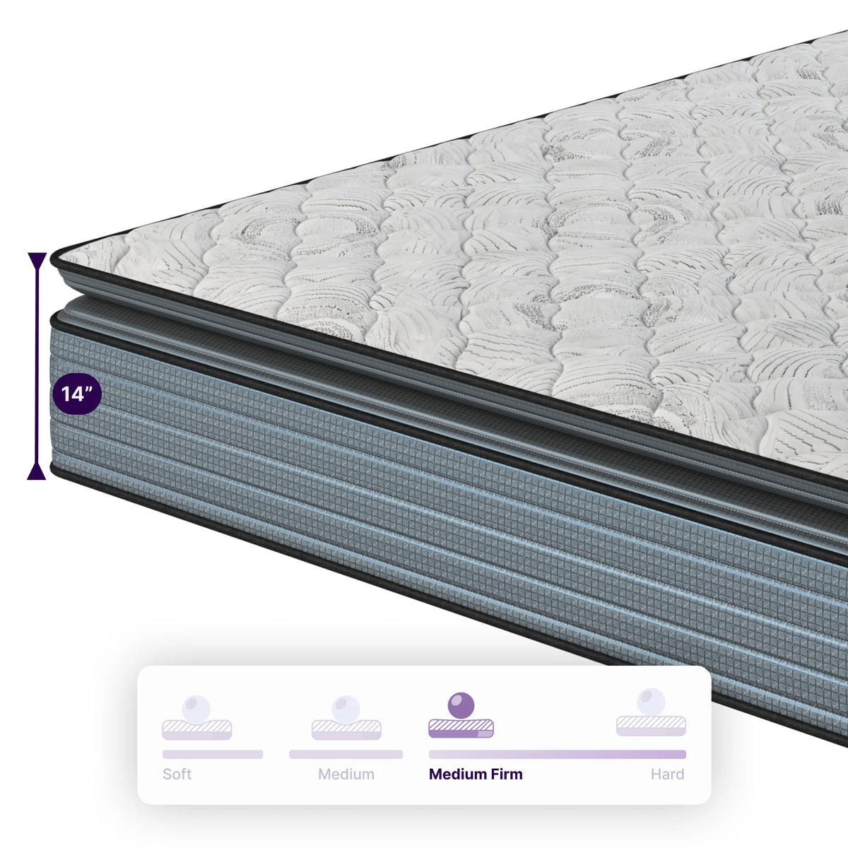 Queen Hybrid Pillow Top Mattress T618863