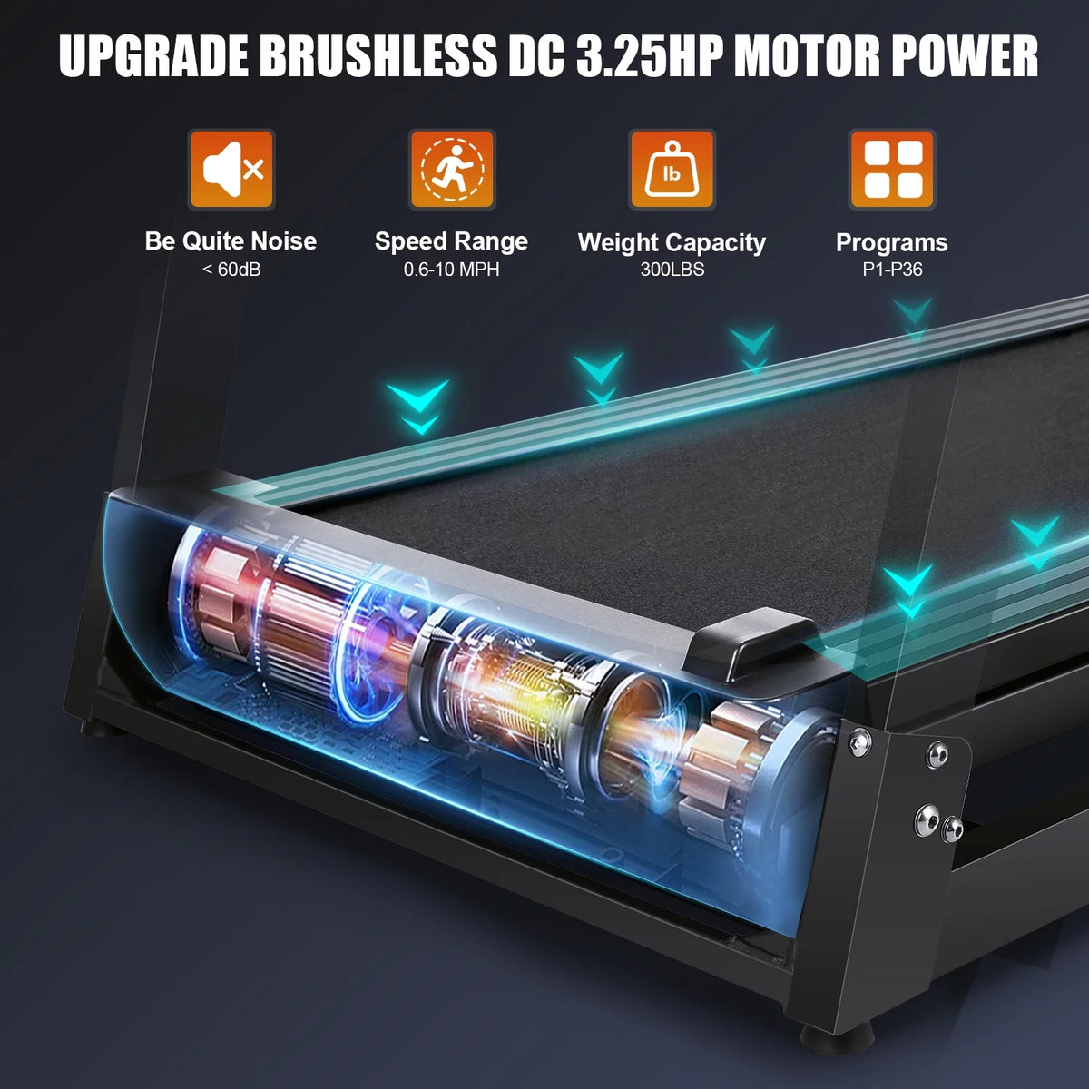 18 INCH Wide 3.25 HP Electric Folding Treadmill with Incline D973637