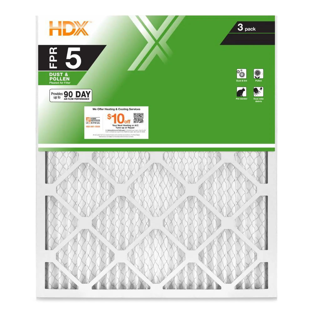 16 X 20 X 1 Pleated Air Filter 3-Pack P8752
